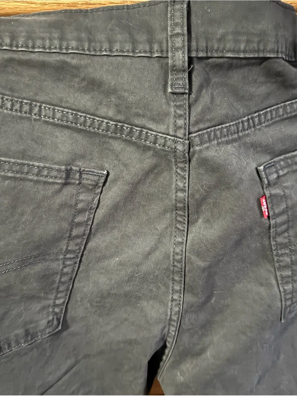 Levi's 513 Slim Straight Jeans in Charcoal Black